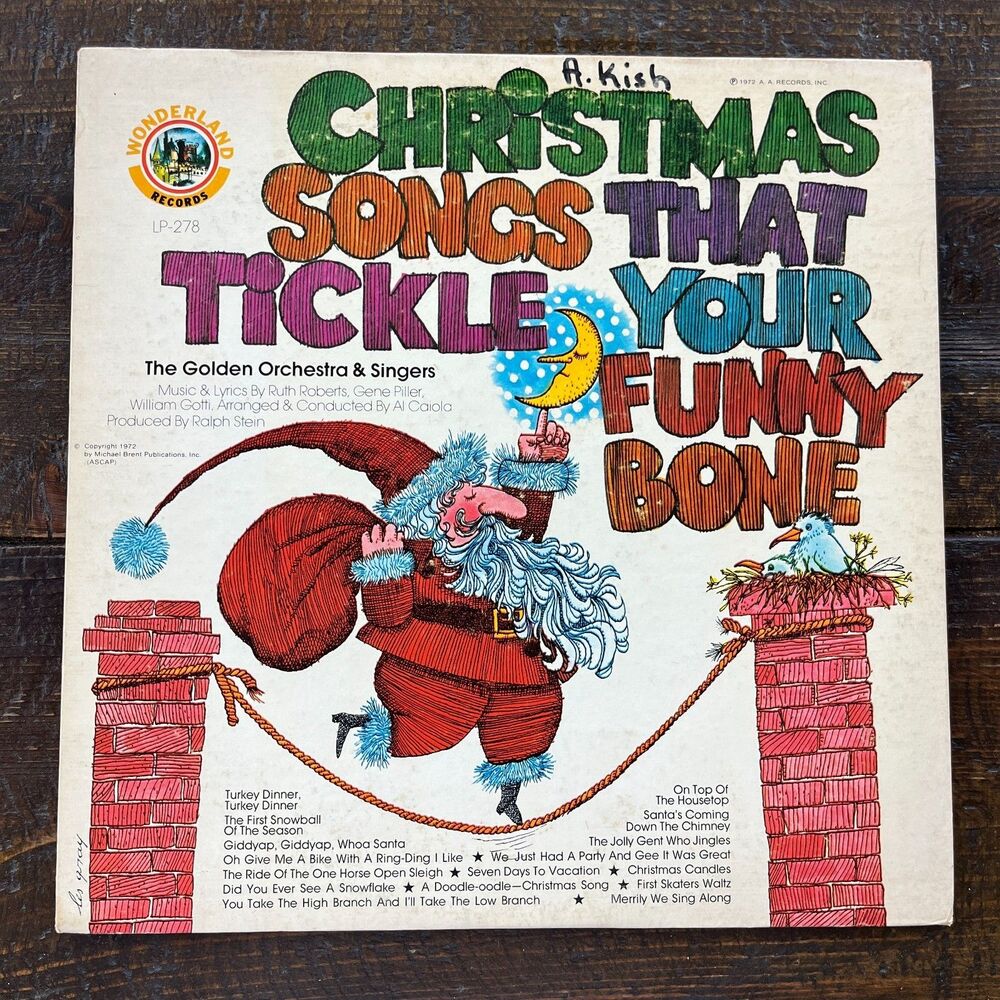 Christmas Songs That Tickle Your Funny Bone Vinyl LP Vintage 1972
